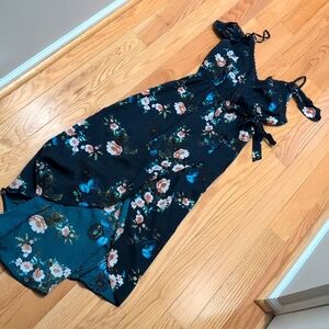Floral wrap Summer Spring dress